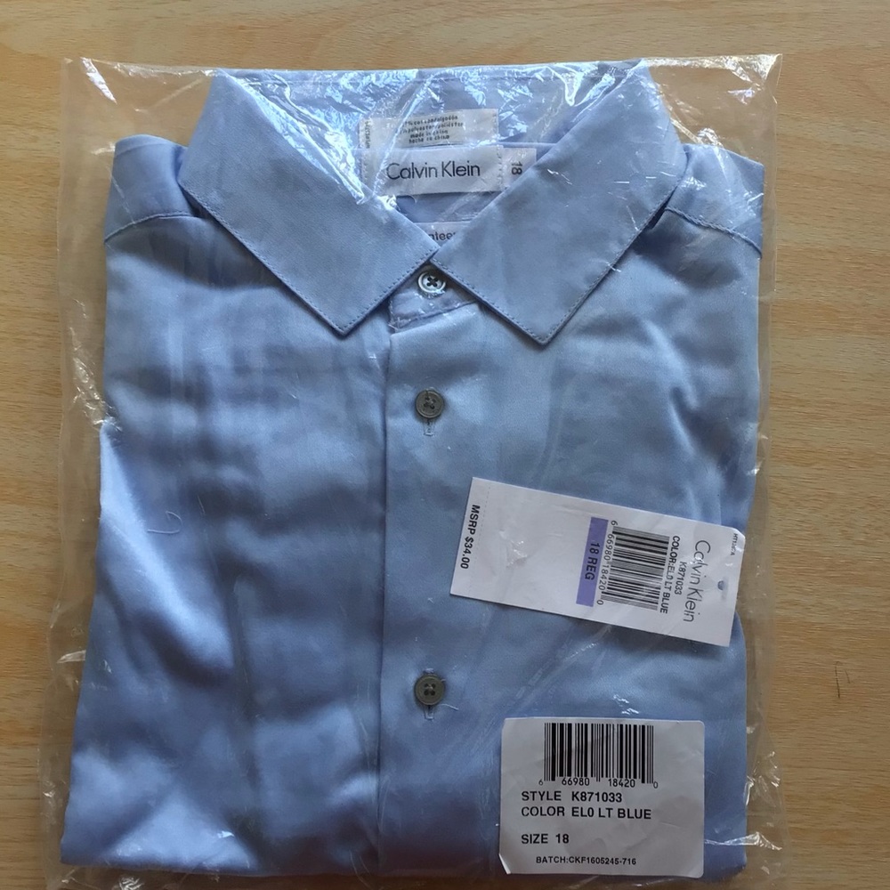 Boys Light Blue Dress Shirt